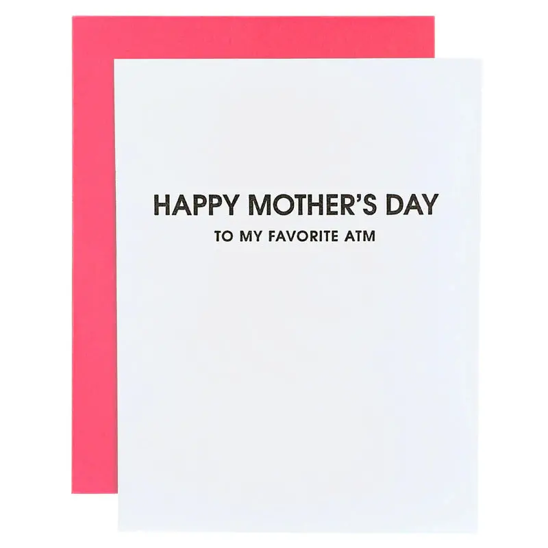 Atm-Themed Mother'S Day Card For Moms Who Are Life'S Real Bank 1