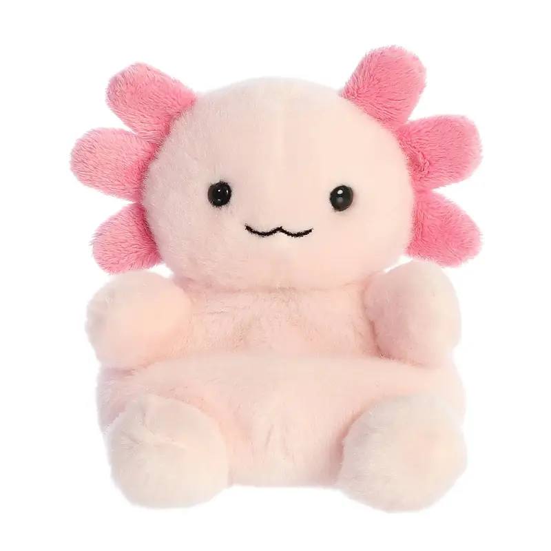 Axolotl-Themed Palm Print Decorative Pillow 1