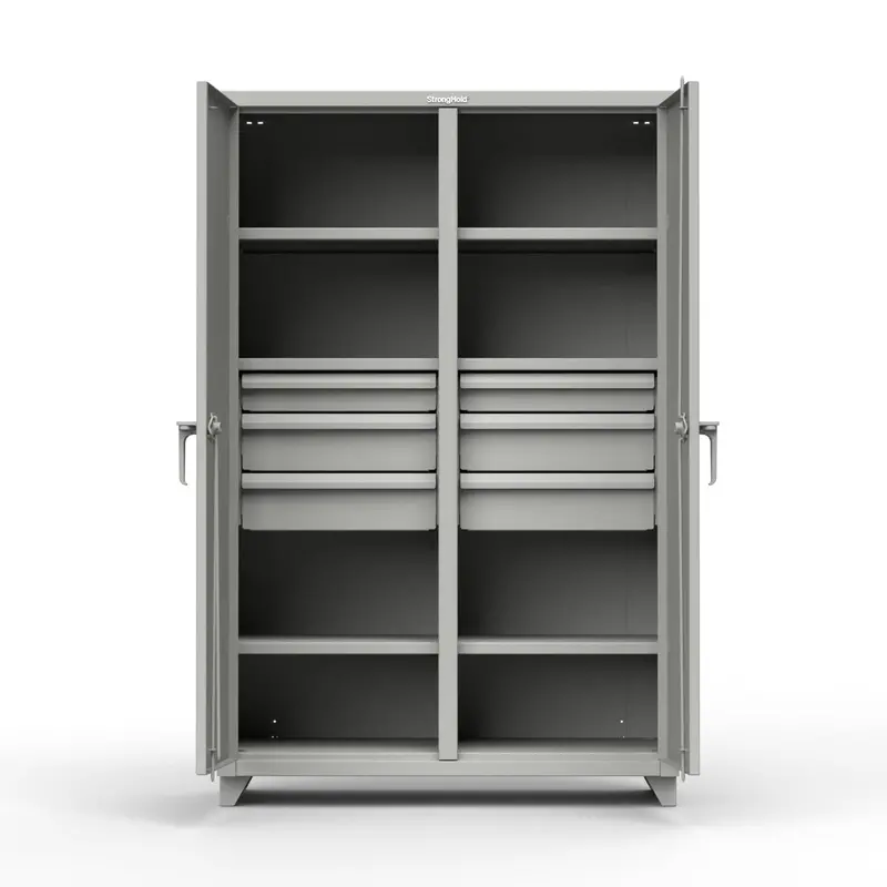 Balanced-Use 12-Gauge Double-Shift Cabinet — 72"W × 24"D × 78"H With 10 Drawers & 6 Shelves 1
