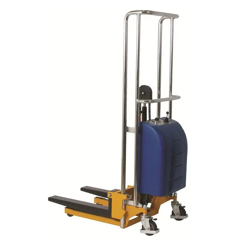 Battery-Powered Value Stackers – 880 Lb Capacity, 4" × 25.5" Adjustable Forks 1