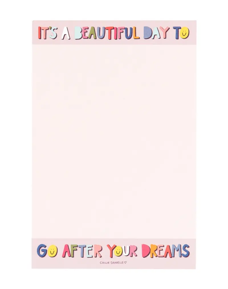 'Beautiful Day' Inspirational Daily Notepad 1
