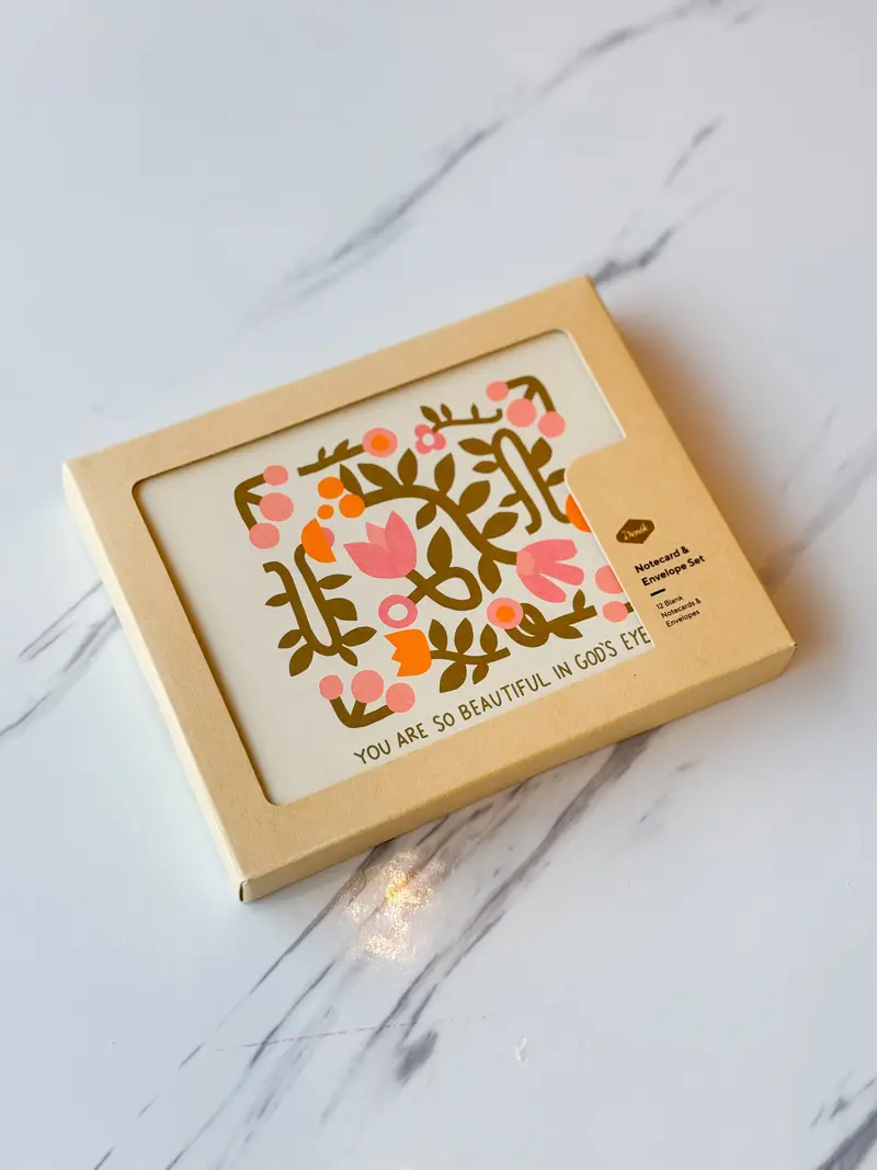 'Beautiful In God'S Eyes' Premium Boxed Notecard Set 1