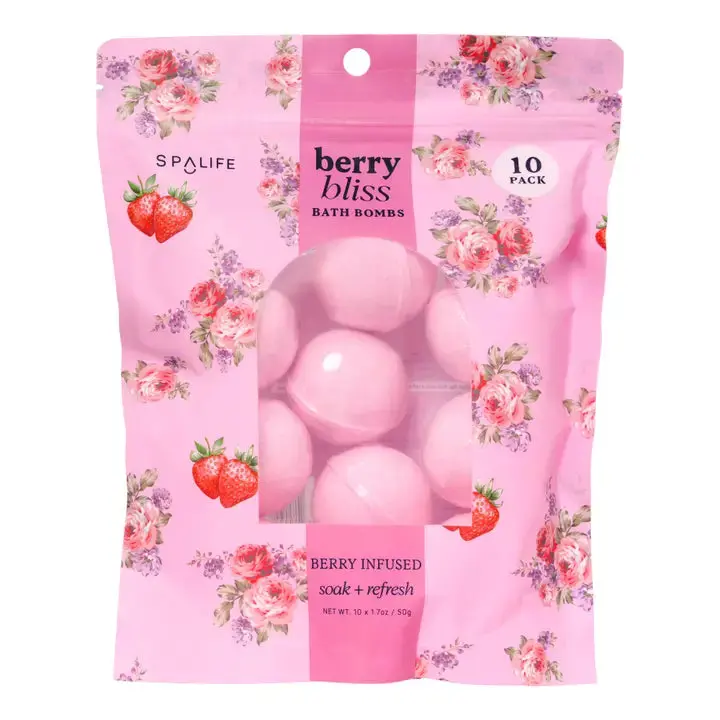 Berry Bliss Fizzing Bath Bombs 1