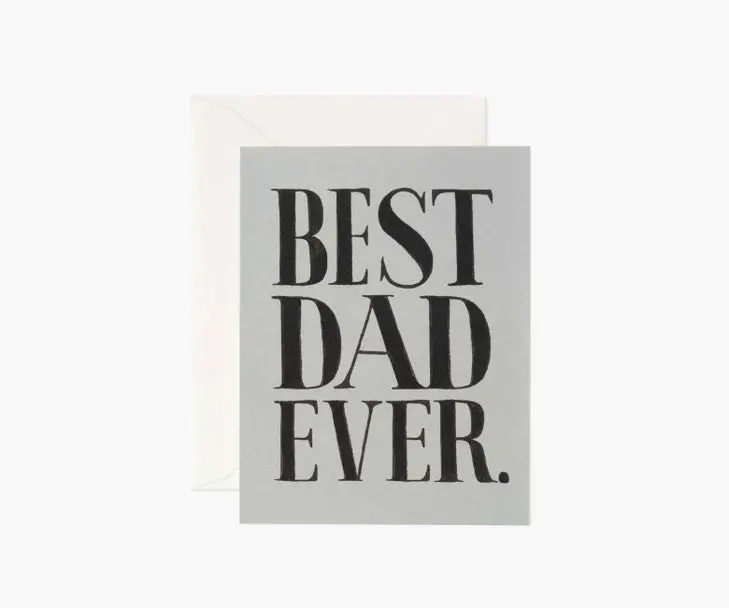 'Best Dad Ever' Celebration Greeting Card 1