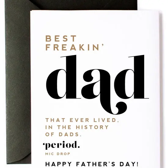 'Best Dad That Ever Lived' Celebratory Father’S Day Card 1