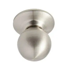 Better Home Marina Ball Knob Dummy – Satin Nickel Finish, Stylish Non-Operational Pull #10326Dc 1