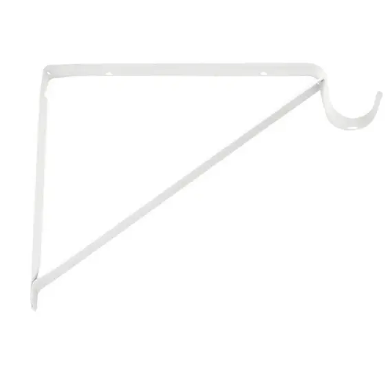 Bhp 705W Fixed Light-Duty Closet Rod Bracket With Shelf Support 1