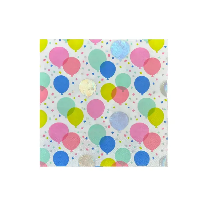 Birthday Balloon Design Large Party Napkins 1