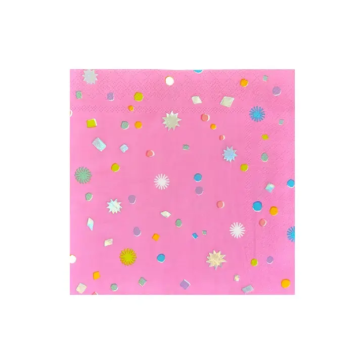 Birthday Confetti Pattern Large Napkins 1