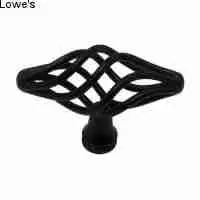 Black Oval Cabinet Knob – 2" Traditional Style By Style Selections #Jj-De-61572B 1