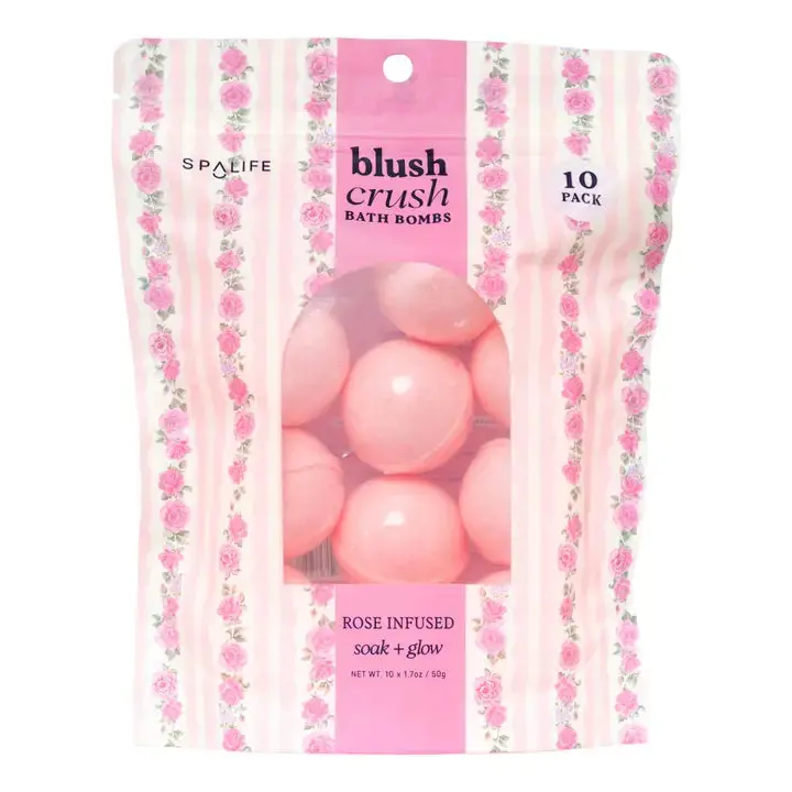 Blush-Pink Crush Bath Bombs 1