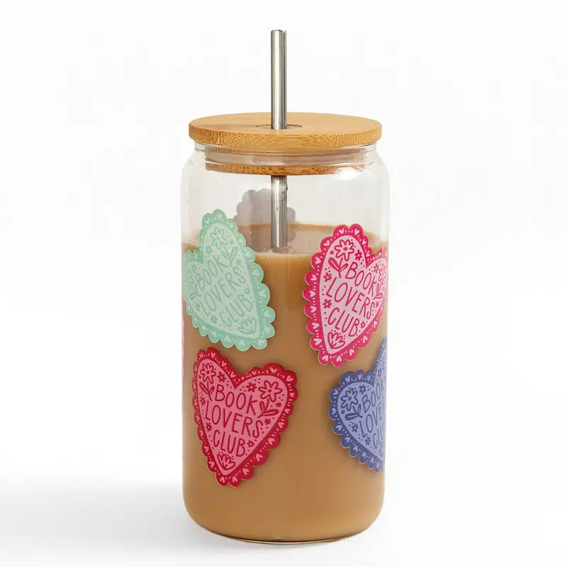 Book Lovers Themed Glass Canister – Literary Gift Idea 1