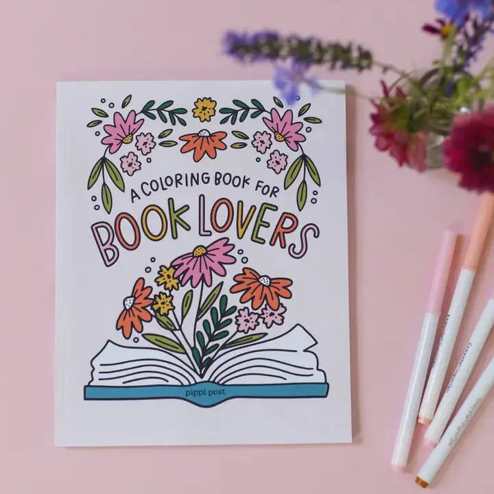 Bookish Coloring Book Featuring Literary Quotes And Imagery 1