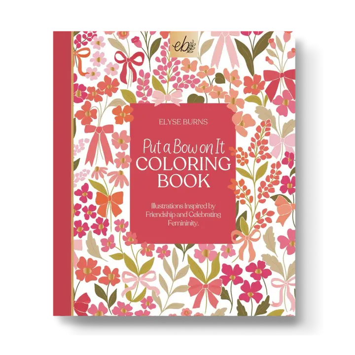 Bow-Adorned Coloring Book For All Ages 1