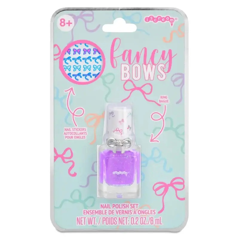 Bow-Themed Nail Polish And Matching Ring Duo 1