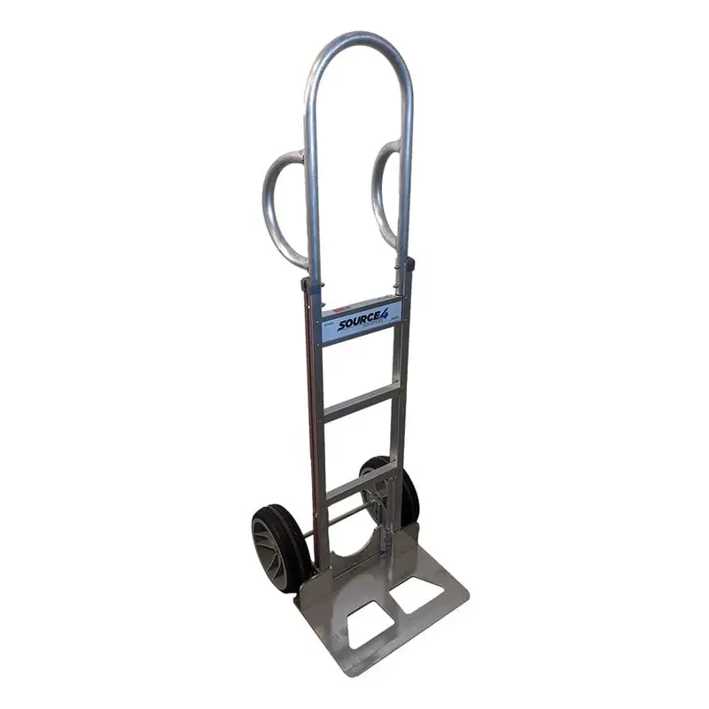 B&P Ergo-Grip Aluminum Hand Truck – Lightweight, Non-Marking Wheel Transport 1