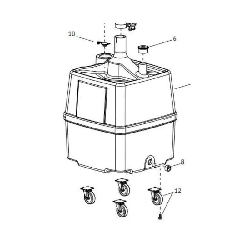 Caster Replacement Kit (Model 810042) For Part #3518 1