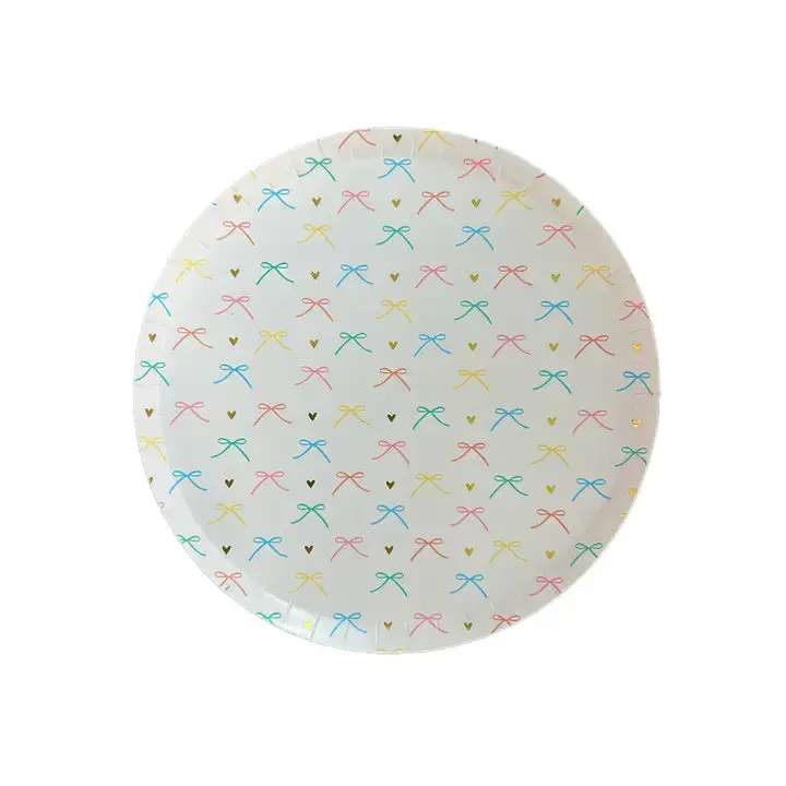 Charming Bow-Designed Dessert Serving Plates 1