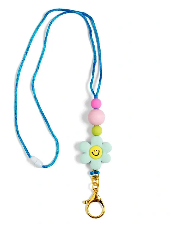 Cheerful Daisy Pattern Lanyard For Badges Or Ids 1