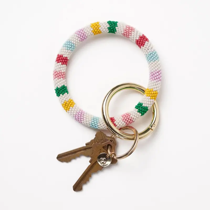 Chloe Stripe Key Ring Light – Checkered Pattern 1