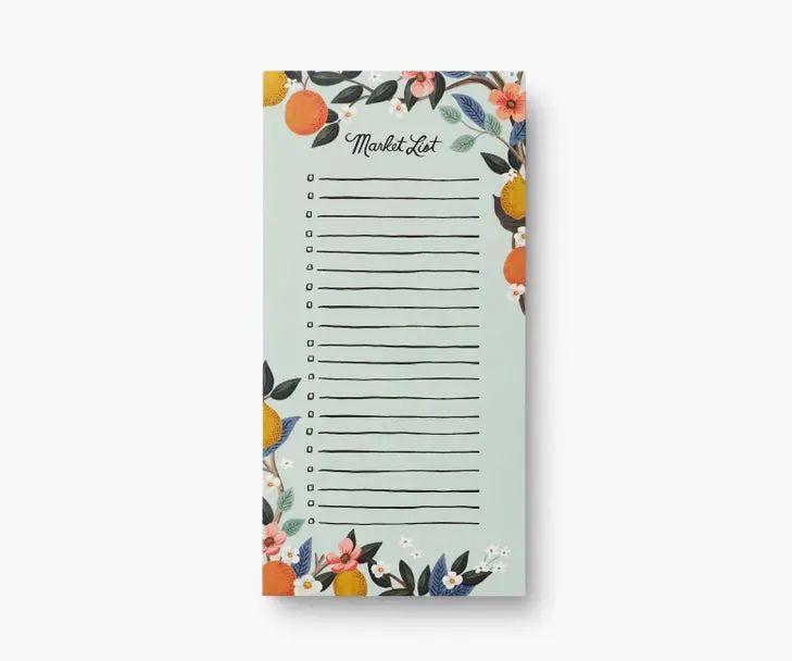 Citrus Grove-Themed Market Notepad 1