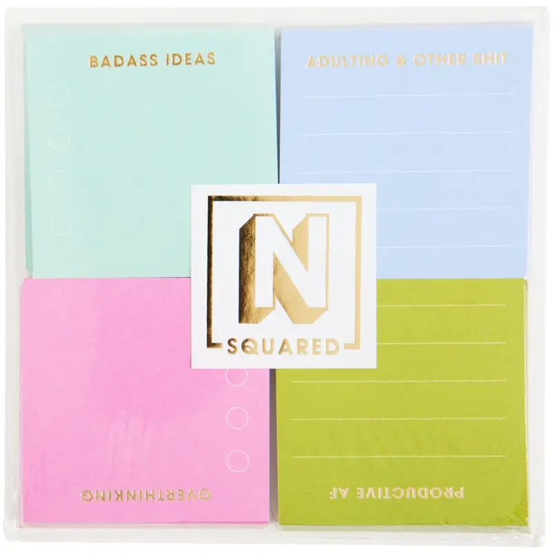 Colorblock Mini Notepads – Set Of 4 1
