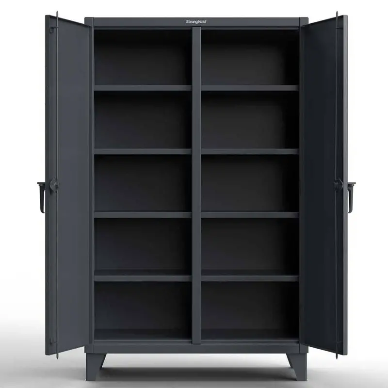 Compact 12-Gauge Double-Door Cabinet — 36"W × 24"D × 66"H With 6 Adjustable Shelves 1