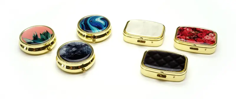 Compact Pocket-Sized Pill Organizer Case 1