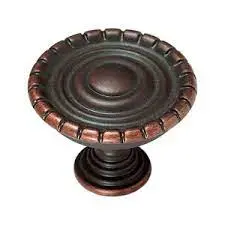 Continental Rl061053 Sumner Street Cabinet Knob – 1-1/4" Satin Copper Round Design 1