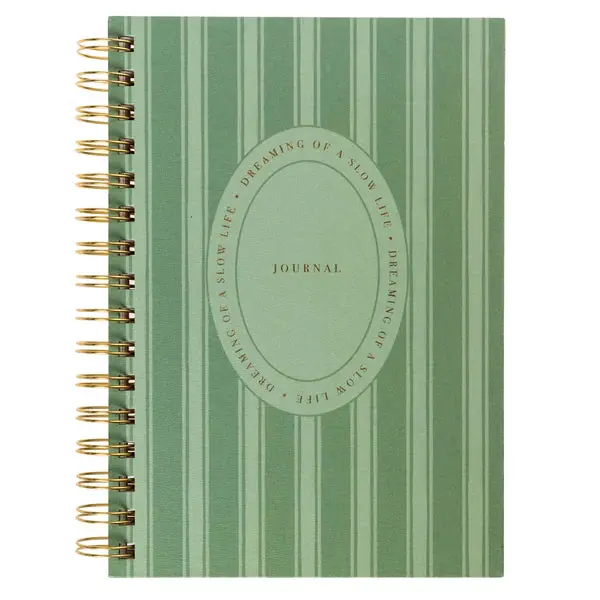 Cottage Stripe Spiral Notebook 1