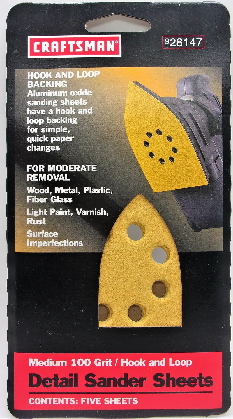 Craftsman 100-Grit Detail Sander Replacement Sheets (5-Pack) 1