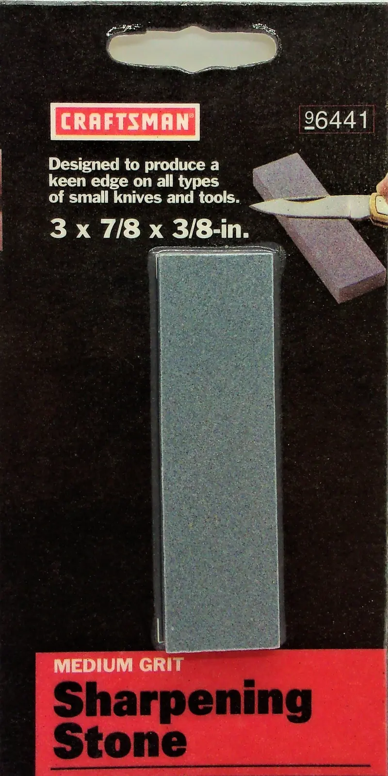 Craftsman 3 X 7/8 X 3/8-Inch Medium-Grit Sharpening Stone — #96441 1