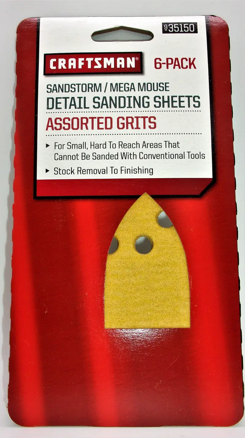 Craftsman Mega Mouse Detail Sanding Sheets 6-Pack 1