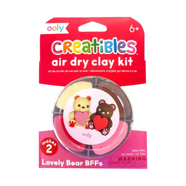 Creatibles Air-Dry Clay Bff Kit: Lovely Bears Collection 1