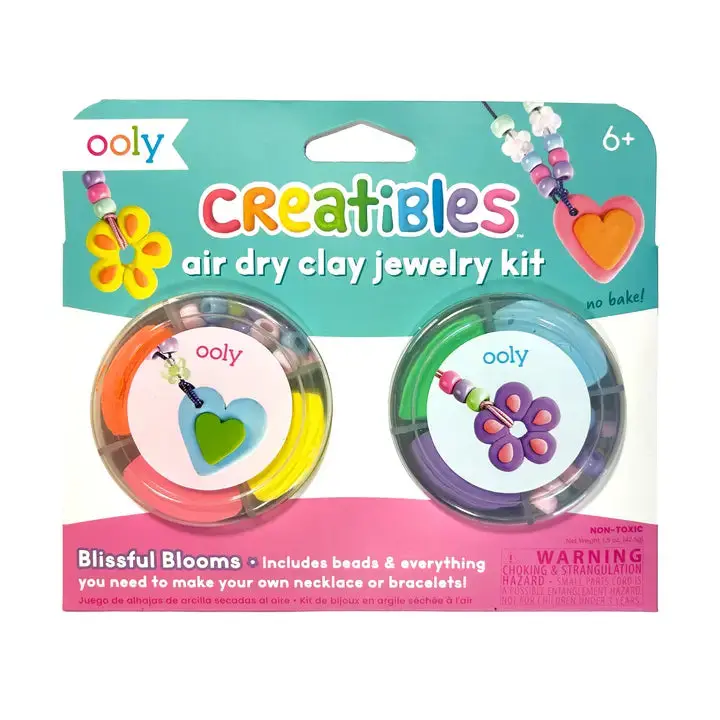 Creatibles Air-Dry Clay Jewelry Kit: Blissful Blooms 1