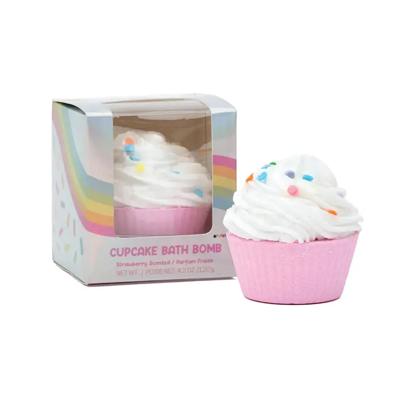 Cupcake-Shaped Effervescent Bath Bomb 1
