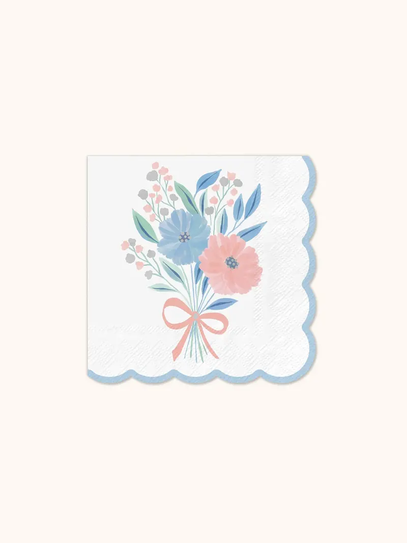 Delicate Rococo-Themed Beverage Napkins For Special Occasions 1