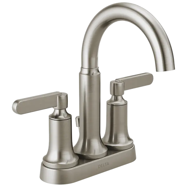 Delta Alux Centerset Two-Handle Bathroom Faucet In Spotshield Brushed Nickel 1