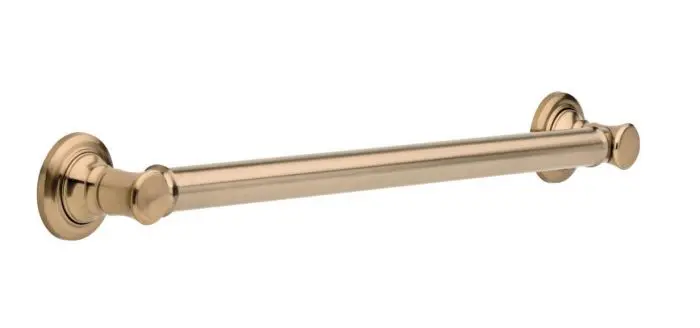 Delta Decorative 24-Inch Champagne Bronze Grab Bar For Stylish Accessibility 1