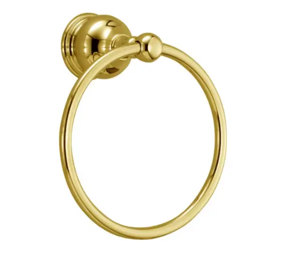 Delta Traditional Towel Ring – Polished Brass Finish 1