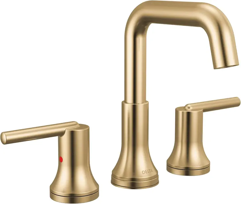 Delta Trinsic Two-Handle Widespread Bathroom Faucet – Champagne Bronze Finish #3554-Czmpu-Dst 1
