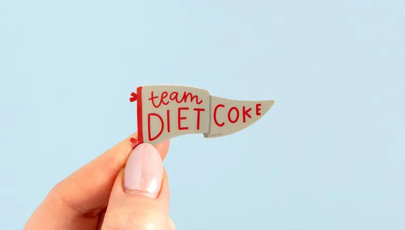 Diet Coke Team Spirit Vinyl Decal For Laptops And Water Bottles 1