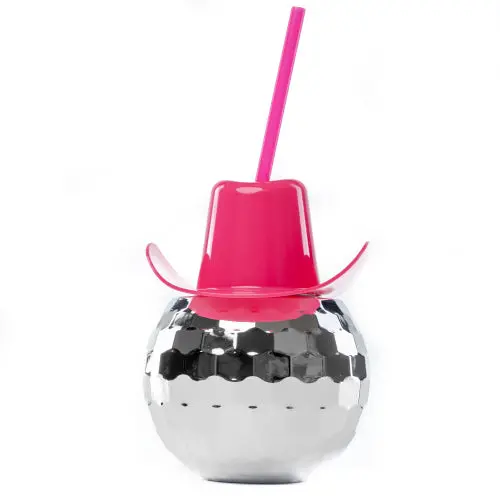 Disco Ball–Inspired Cowboy-Themed Cup 1