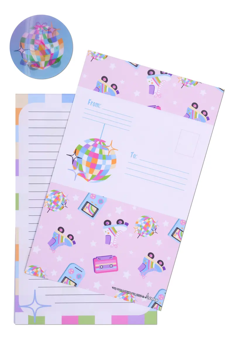 Disco Daydream Foldover Greeting Cards 1