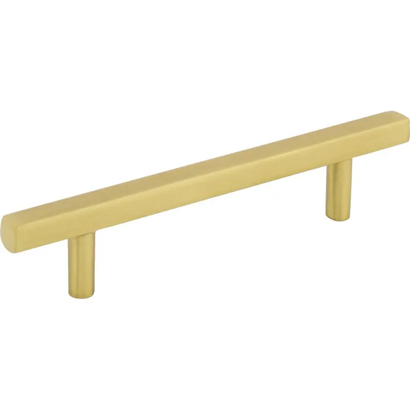 Dominique Brushed Gold Cabinet Bar Pull – 96Mm Center-To-Center Square Style (#845-96Bg) 1