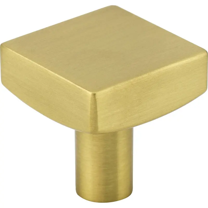 Dominique Brushed Gold Cabinet Knob – 1-1/8-Inch Overall Length Square Shape (#845Bg) 1