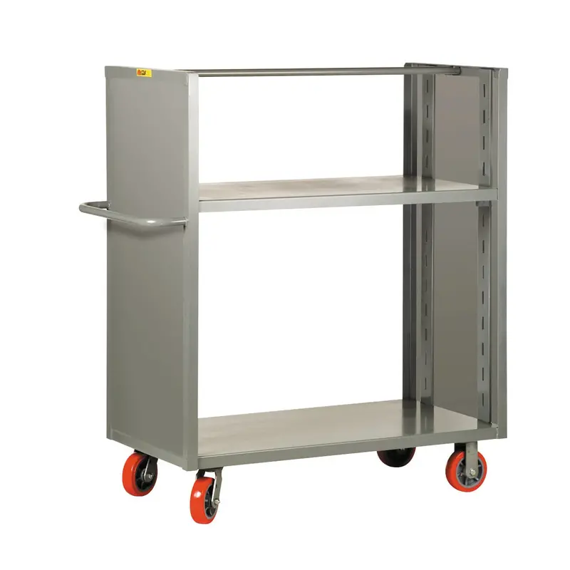 Dual-Sided Adjustable Shelf Truck With Solid End Panels 1