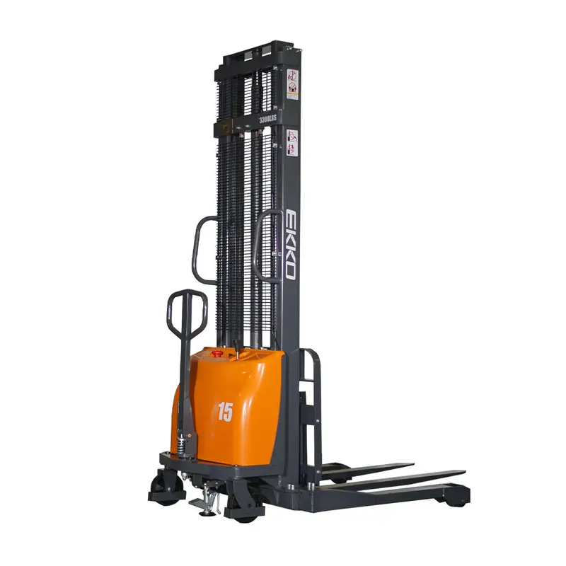 Ea15A Semi-Electric Straddle Stacker – 3300 Lb Capacity, Two-Lift-Height Options (118 In / 138 In) 1