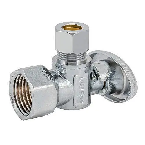 Eastman Quarter-Turn Angle Stop Valve – 1/2" Fip × 3/8" Od Compression #10733Lf 1