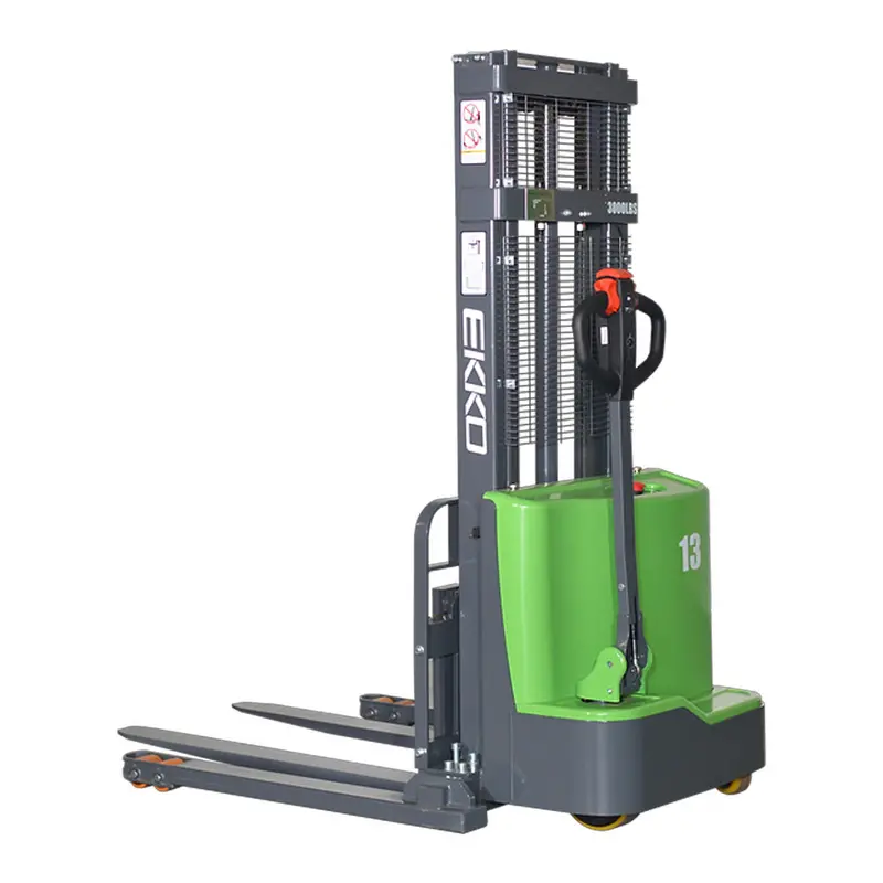 Ekko Eb13C-Li Straddle Stacker – 2800 Lb Capacity 1